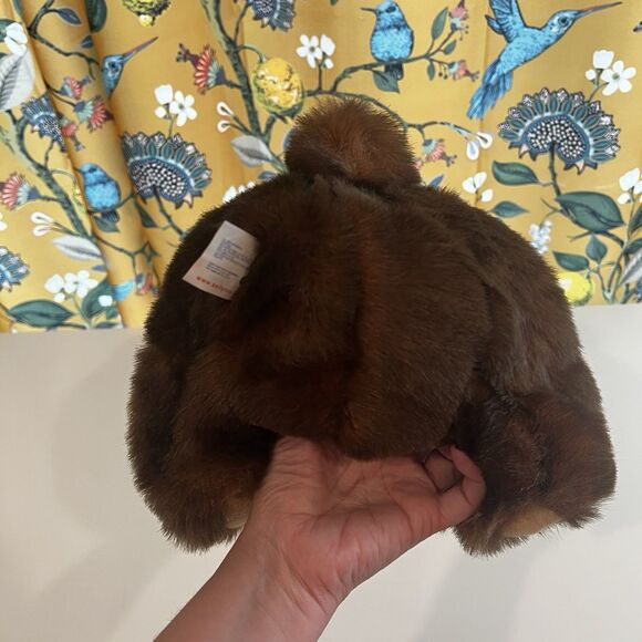 KellyToy Grizzly Bear Classic Impressions Brown Shades Soft Toy 8.5in - Picture 5 of 7